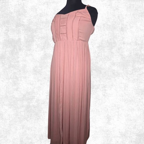 Torrid Blush Pink Maxi Dress – Size 0 – Boho Romantic Flow - Picture 2 of 7